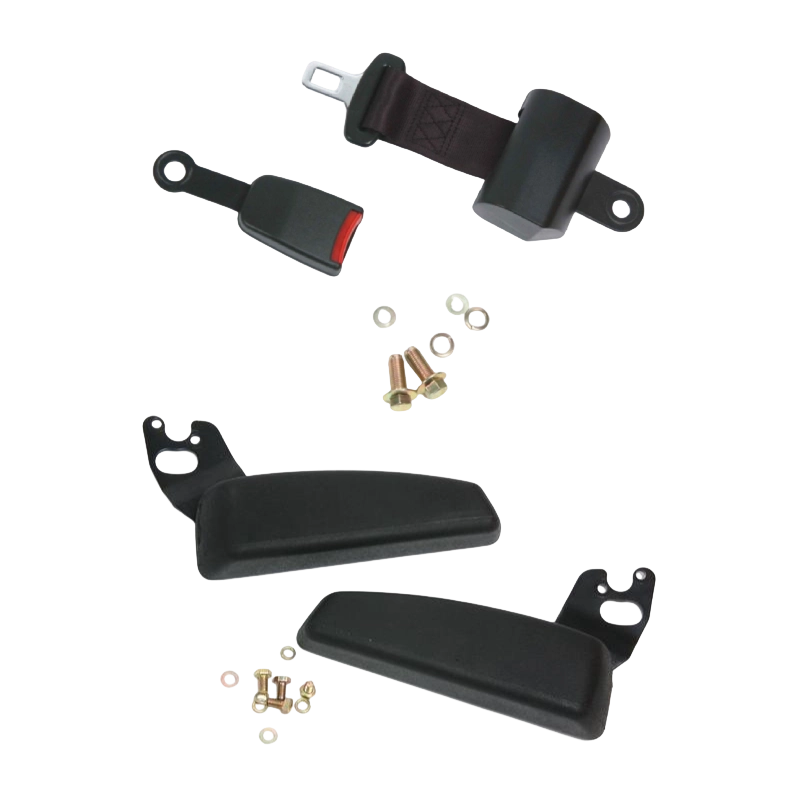 BF1-1 เบาะนั่งรถยกที่ผ่านการรับรองตามหลักสรีรศาสตร์ที่ทนทานสำหรับรถยกแบบสันดาปภายในพร้อมไวนิลสีดำ