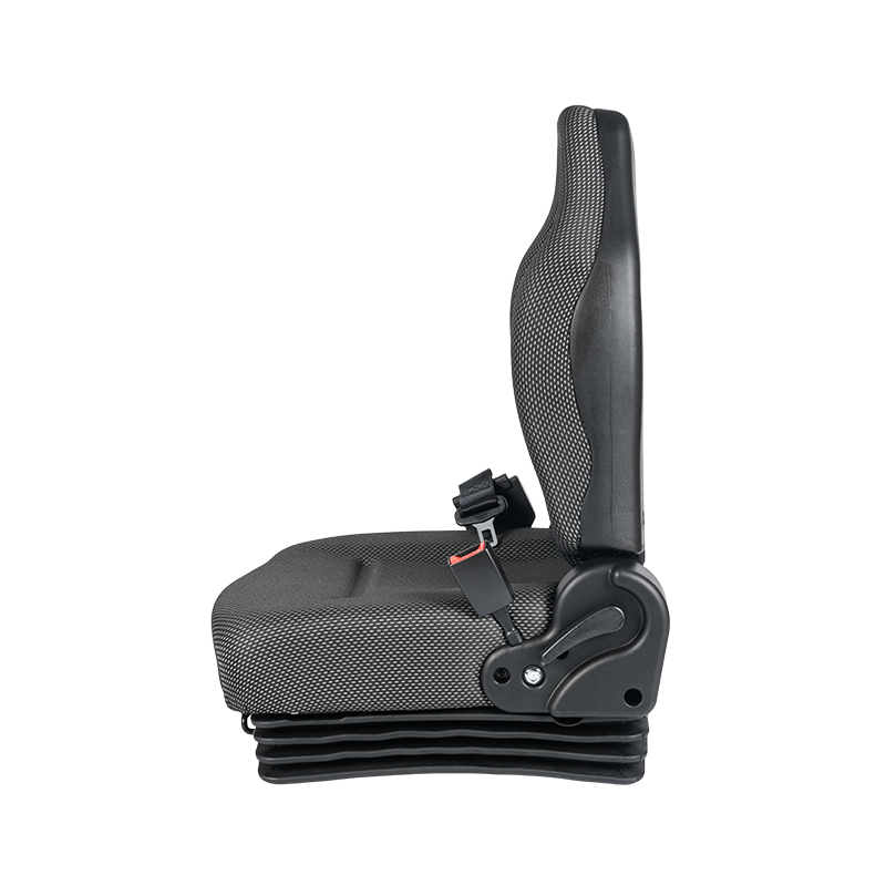 ที่นั่งรถบรรทุกเข้าถึงที่ได้รับการรับรอง BF6-3 EN13490 IT1 พร้อมเข็มขัดนิรภัยแบบพับเก็บได้และการดูดซับแรงกระแทกและสวิตช์ OPS สำหรับรถยกแบตเตอรี่ลิเธียม เข้ากันได้กับ Hyster, Jungheinrich