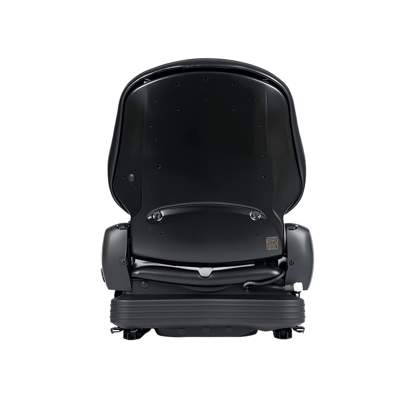 BF16 ที่นั่งระบบกันสะเทือนแบบกลไกทดแทนไวนิลโปรไฟล์ต่ำสำหรับอุปกรณ์ขนถ่ายวัสดุ - สีดำพร้อม EN13490 IT1+IT2