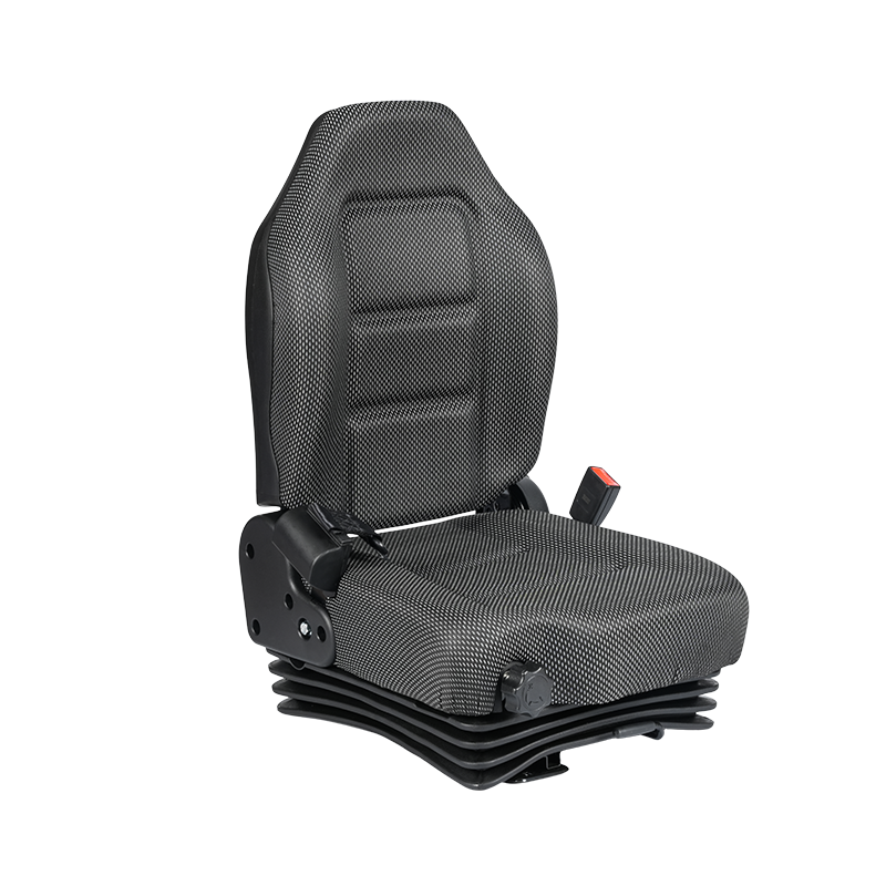 ที่นั่งรถบรรทุกเข้าถึงที่ได้รับการรับรอง BF6-3 EN13490 IT1 พร้อมเข็มขัดนิรภัยแบบพับเก็บได้และการดูดซับแรงกระแทกและสวิตช์ OPS สำหรับรถยกแบตเตอรี่ลิเธียม เข้ากันได้กับ Hyster, Jungheinrich