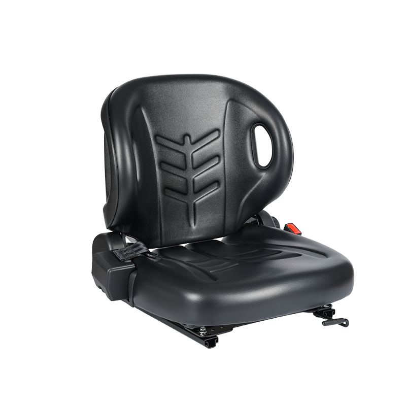 BF2-2 เบาะนั่งคนขับรถยกไฟฟ้า Universa - ผ้ายืด 4 ทิศทางเคลือบสีดำกันน้ำ PVC พร้อมสวิตช์เซ็นเซอร์ OPS และพนักพิงปรับได้ ใช้ได้กับ Hangcha, Toyota