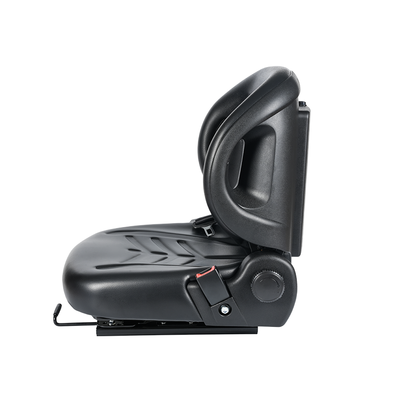 BF2-2 Universal Fit Flatbed Seat สำหรับรถแทรกเตอร์สนามบินพร้อมปรับเอนได้ 60°, เข็มขัดนิรภัยแบบพับเก็บได้ & Doc Box