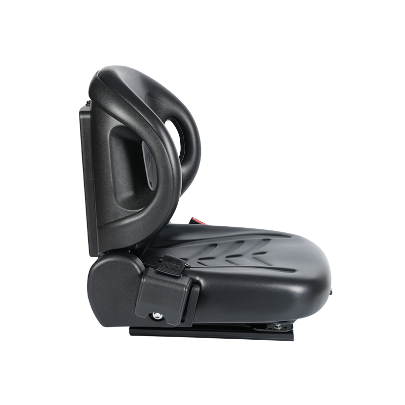 BF2-2 Universal Fit Flatbed Seat สำหรับรถแทรกเตอร์สนามบินพร้อมปรับเอนได้ 60°, เข็มขัดนิรภัยแบบพับเก็บได้ & Doc Box